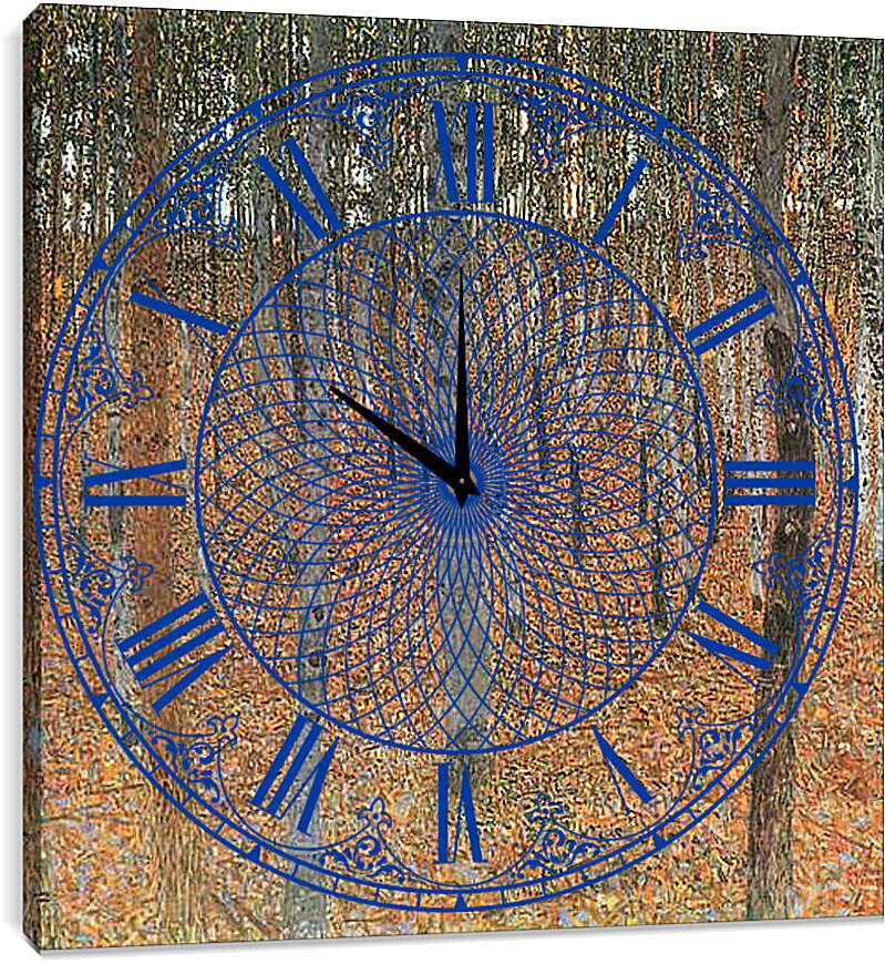 Часы картина - Buchenwald I. Густав Климт
