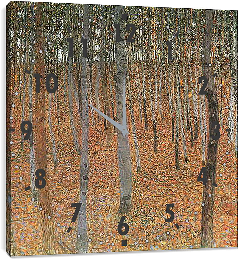 Часы картина - Buchenwald I. Густав Климт
