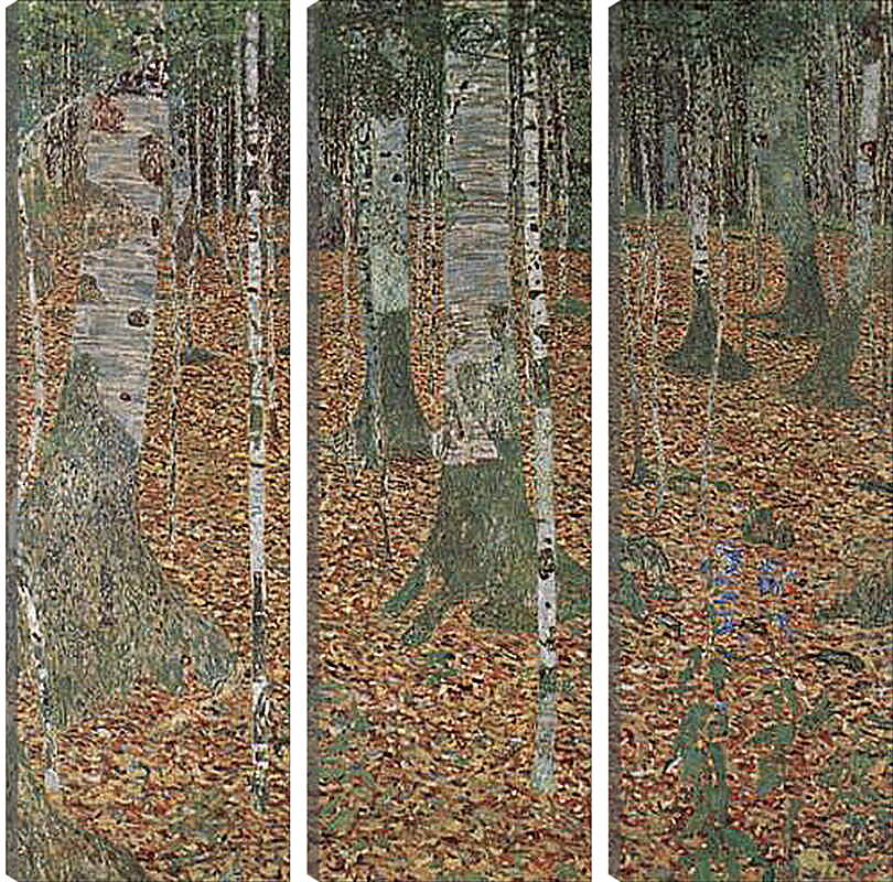 Модульная картина - Birkenwald. Густав Климт
