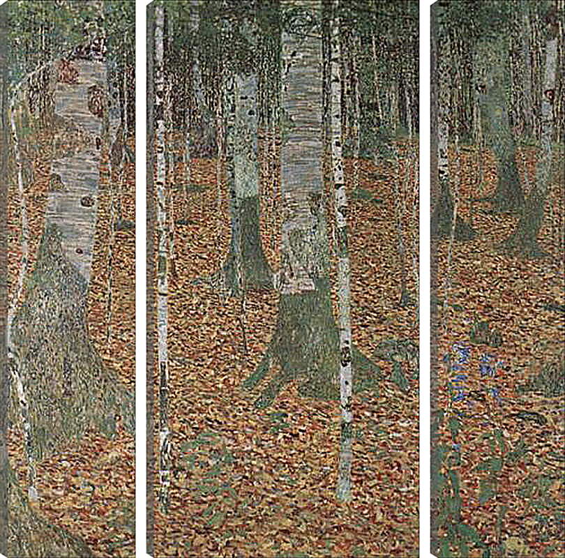 Модульная картина - Birkenwald. Густав Климт
