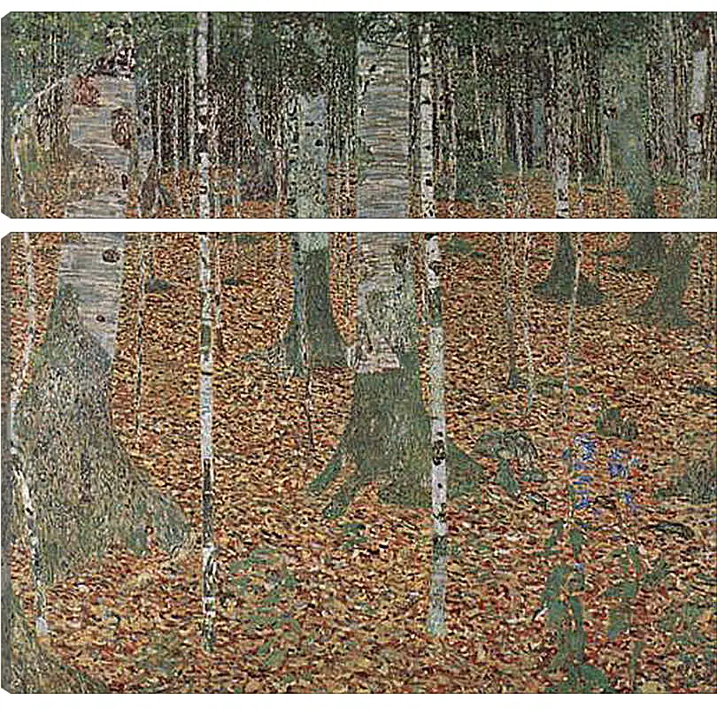 Модульная картина - Birkenwald. Густав Климт