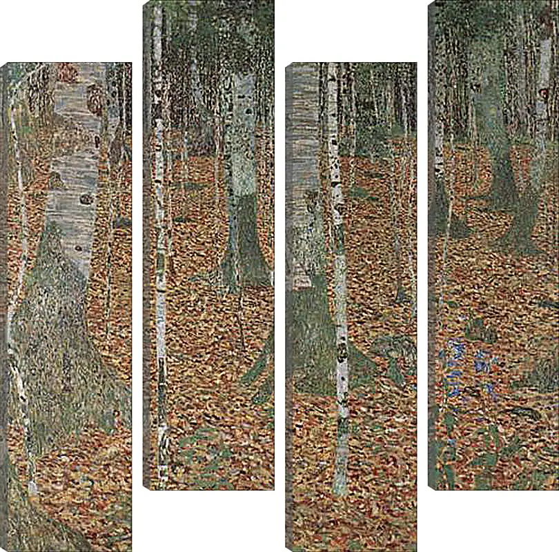 Модульная картина - Birkenwald. Густав Климт