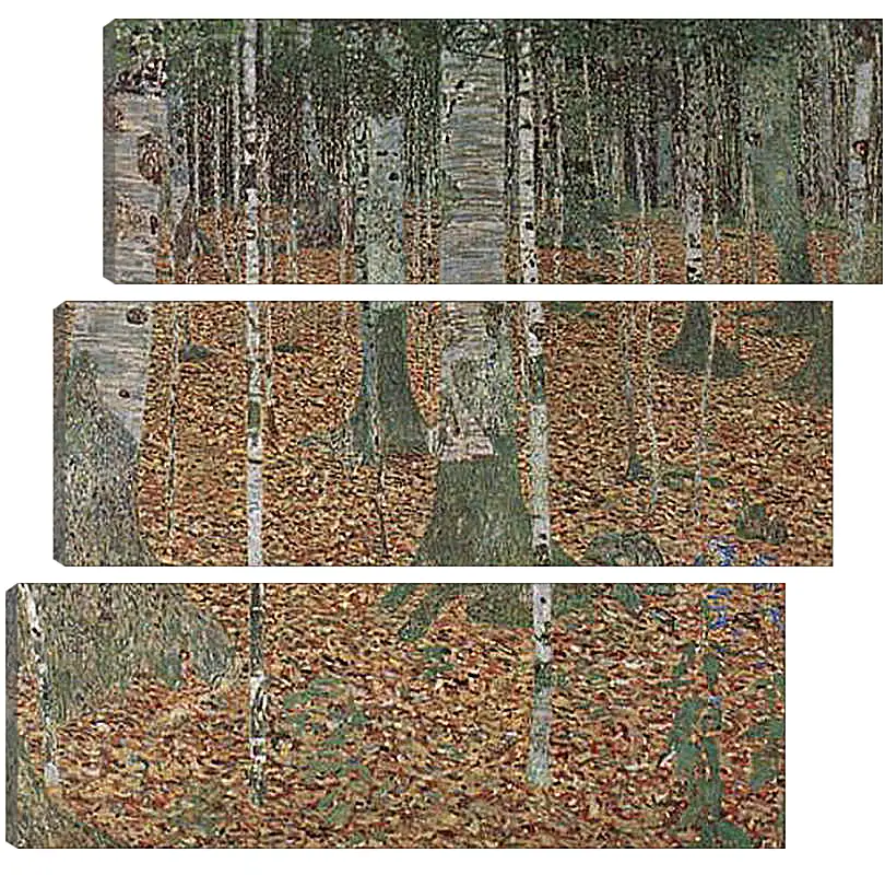 Модульная картина - Birkenwald. Густав Климт