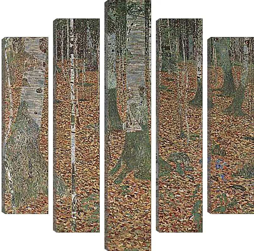 Модульная картина - Birkenwald. Густав Климт