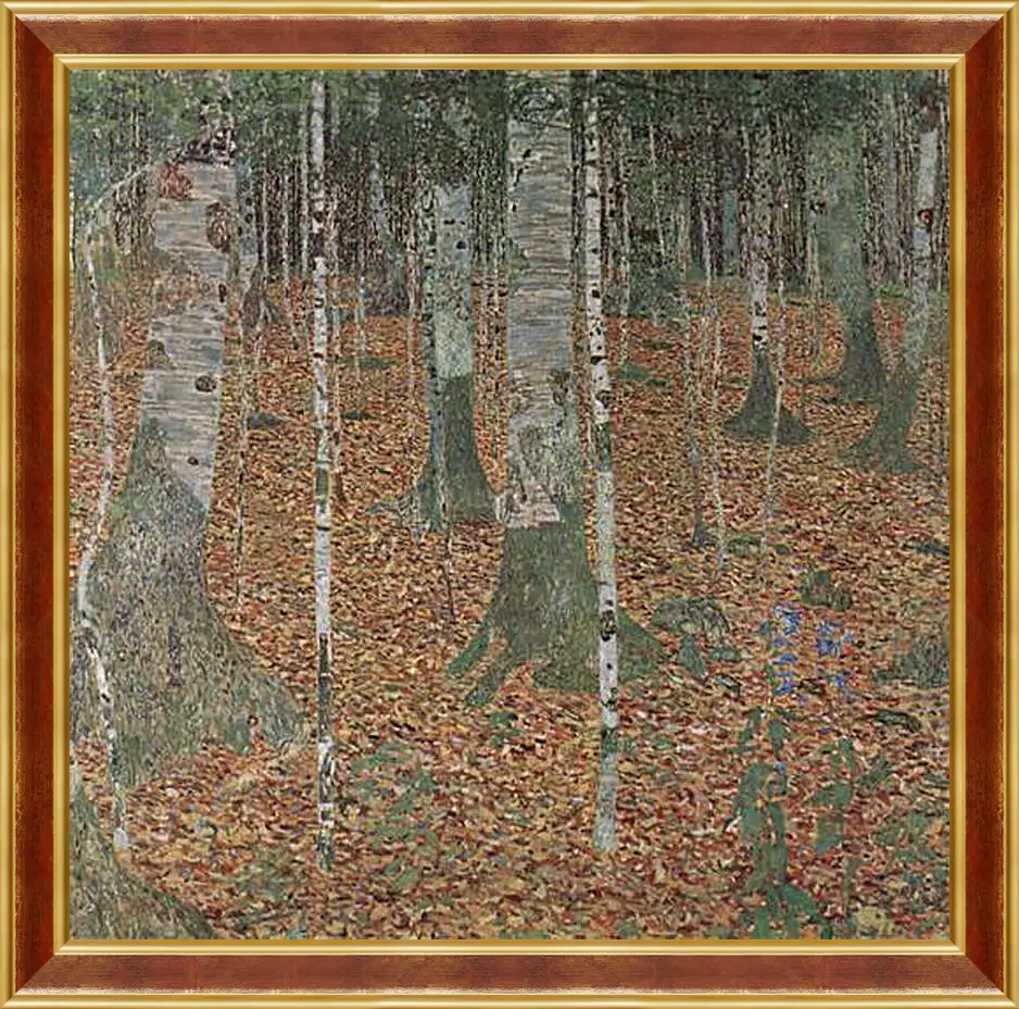 Картина в раме - Birkenwald. Густав Климт
