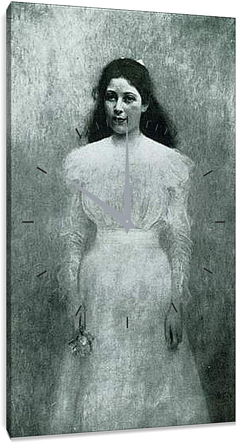 Часы картина - Bildnis Trude Steiner. Густав Климт