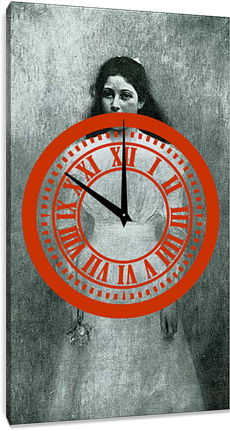 Часы картина - Bildnis Trude Steiner. Густав Климт
