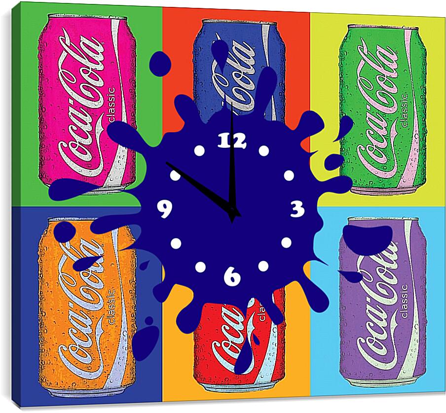 Часы картина - Coca-Cola. Поп-арт