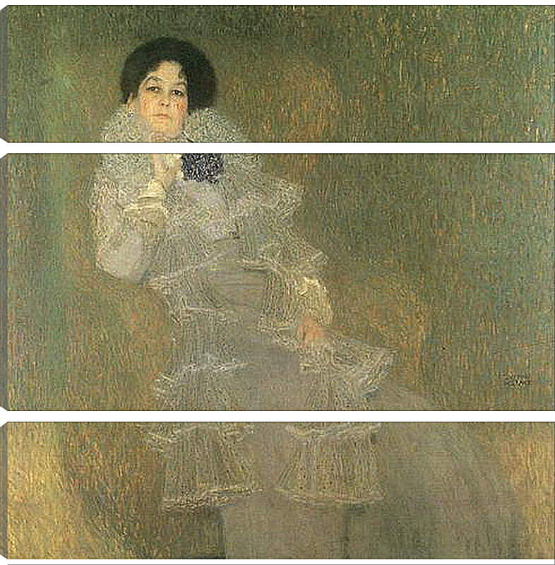 Модульная картина - Bildnis Marie Henneberg (Portrat in Lila). Густав Климт
