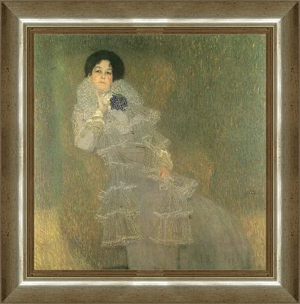 Картина в раме - Bildnis Marie Henneberg (Portrat in Lila). Густав Климт
