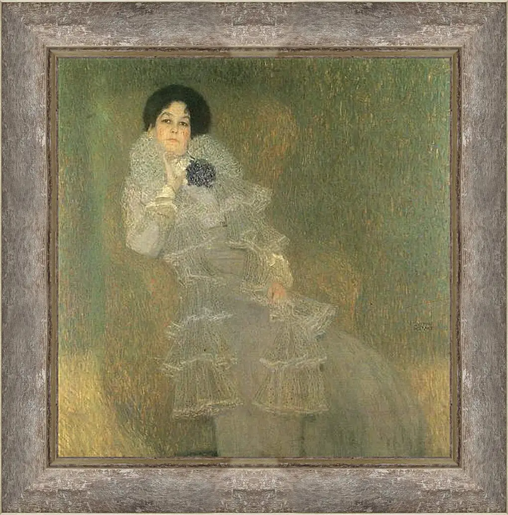 Картина в раме - Bildnis Marie Henneberg (Portrat in Lila). Густав Климт