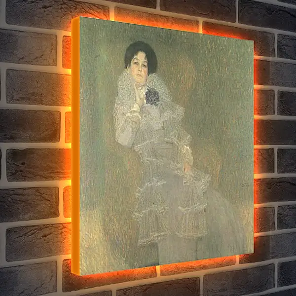 Лайтбокс световая панель - Bildnis Marie Henneberg (Portrat in Lila). Густав Климт