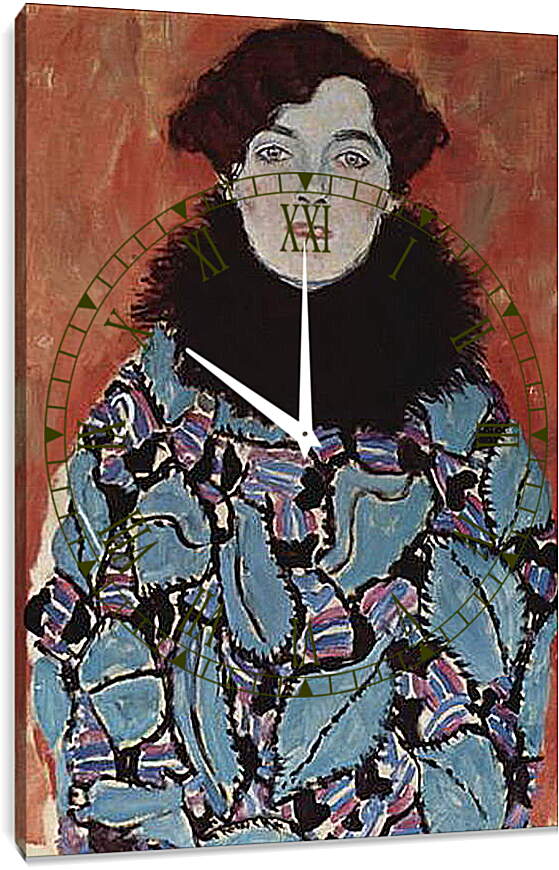 Часы картина - Bildnis Johanna Staude. Густав Климт
