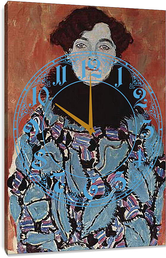 Часы картина - Bildnis Johanna Staude. Густав Климт