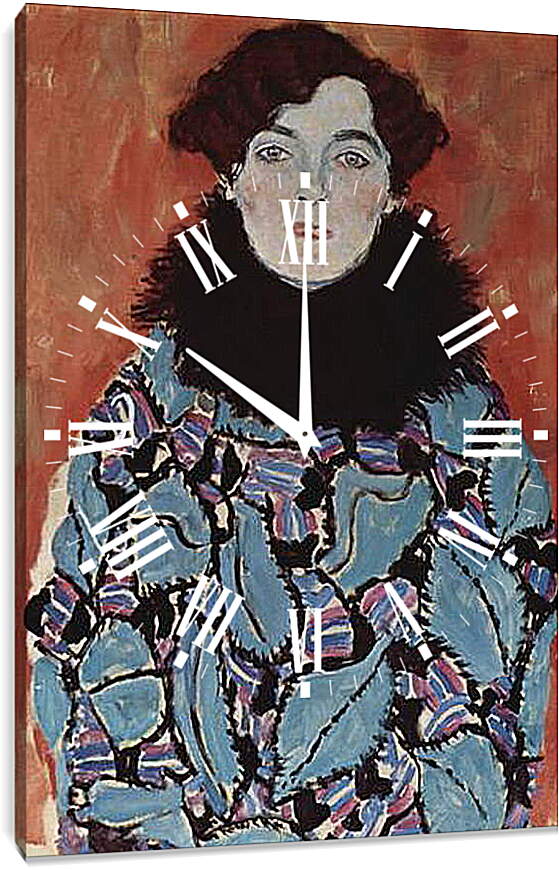 Часы картина - Bildnis Johanna Staude. Густав Климт