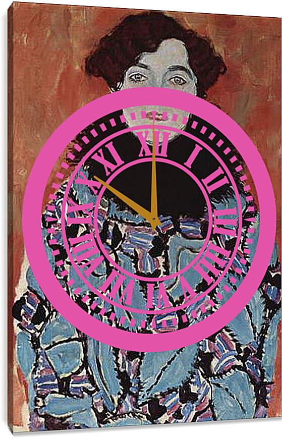 Часы картина - Bildnis Johanna Staude. Густав Климт
