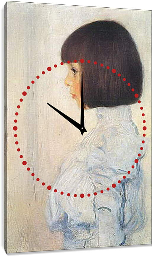 Часы картина - Bildnis Helene Klimt. Густав Климт
