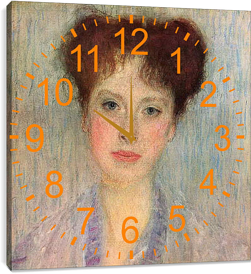Часы картина - Bildnis Gertha Fersovanyi (Detail). Густав Климт