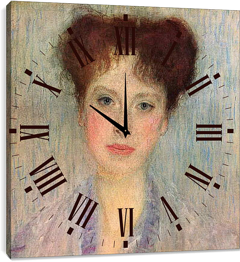Часы картина - Bildnis Gertha Fersovanyi (Detail). Густав Климт
