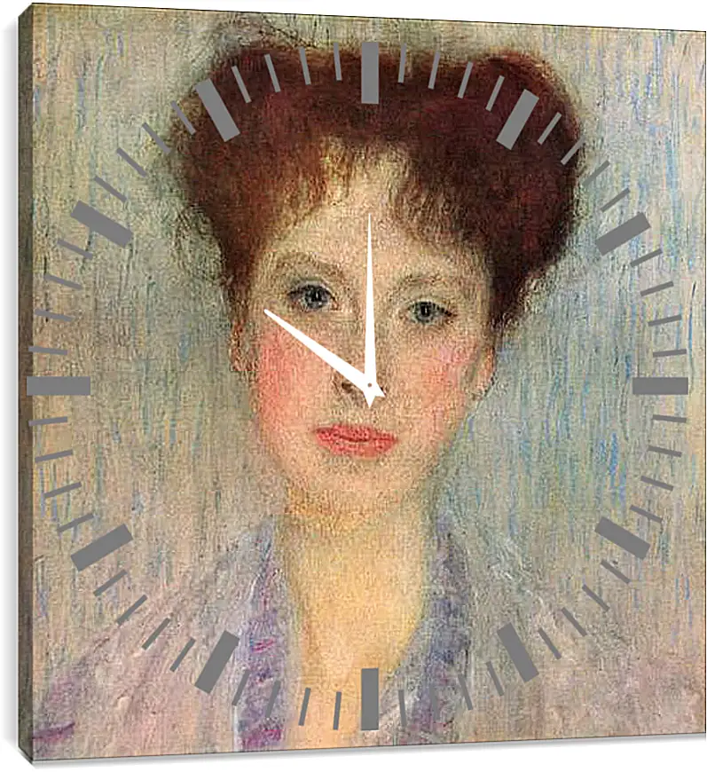 Часы картина - Bildnis Gertha Fersovanyi (Detail). Густав Климт