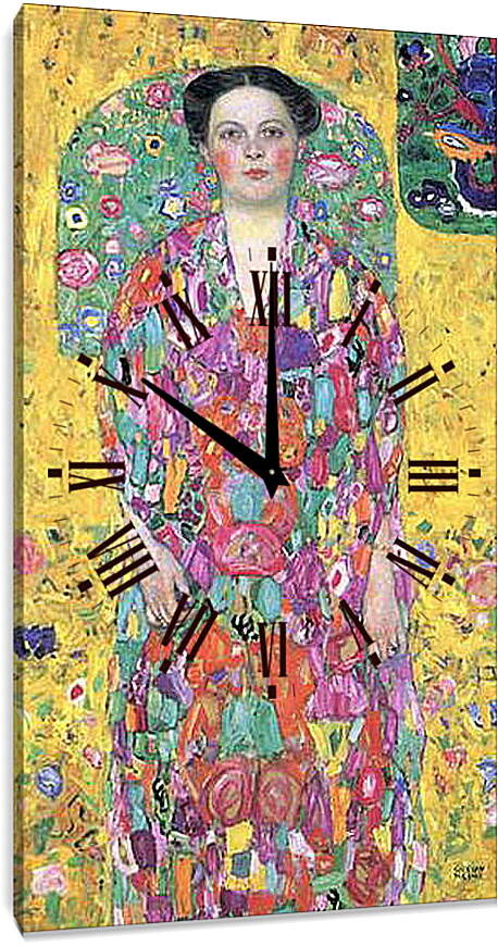 Часы картина - Bildnis Eugenia (Mada) Primavesi. Густав Климт