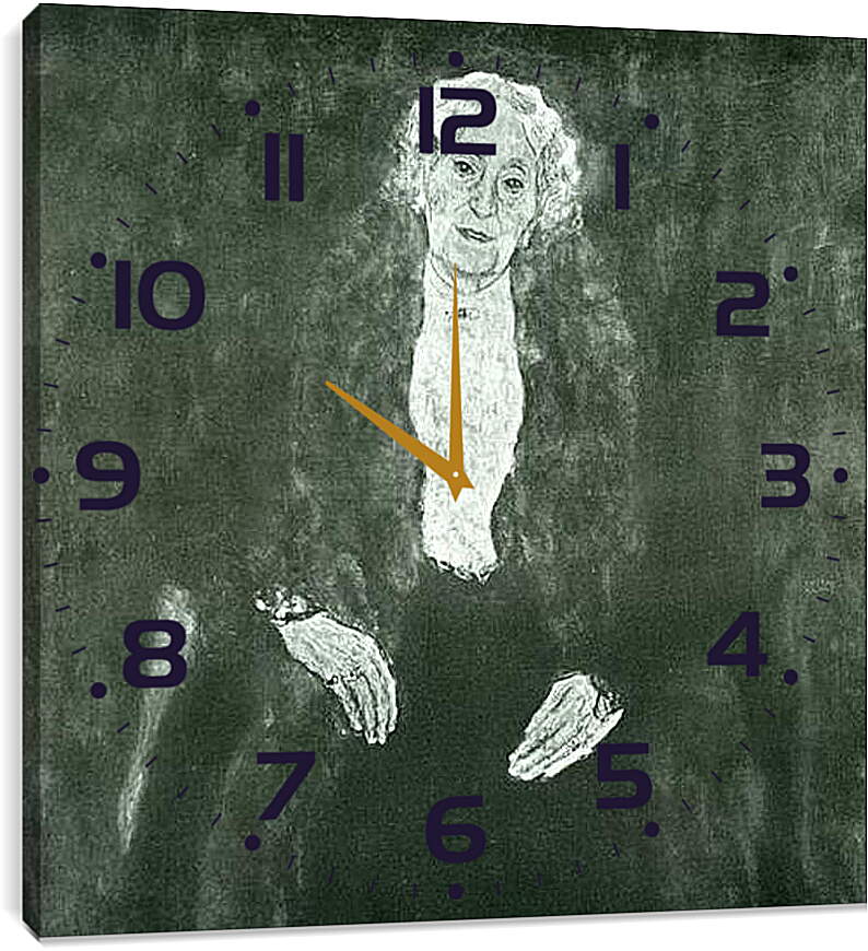 Часы картина - Bildnis Charlotte Pulitzer. Густав Климт