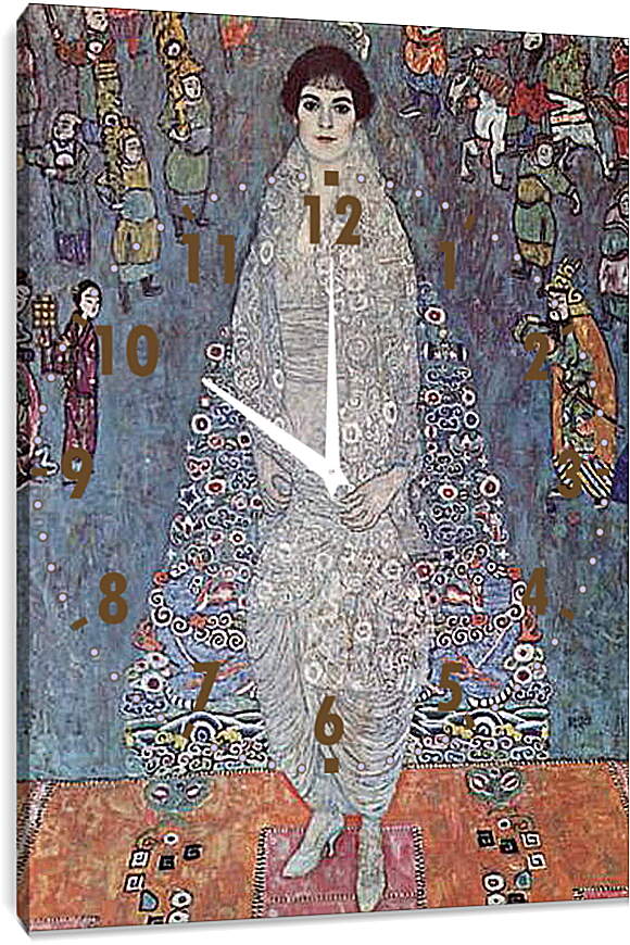 Часы картина - Bildnis Baronin Elisabeth Bachofen- Echt. Густав Климт