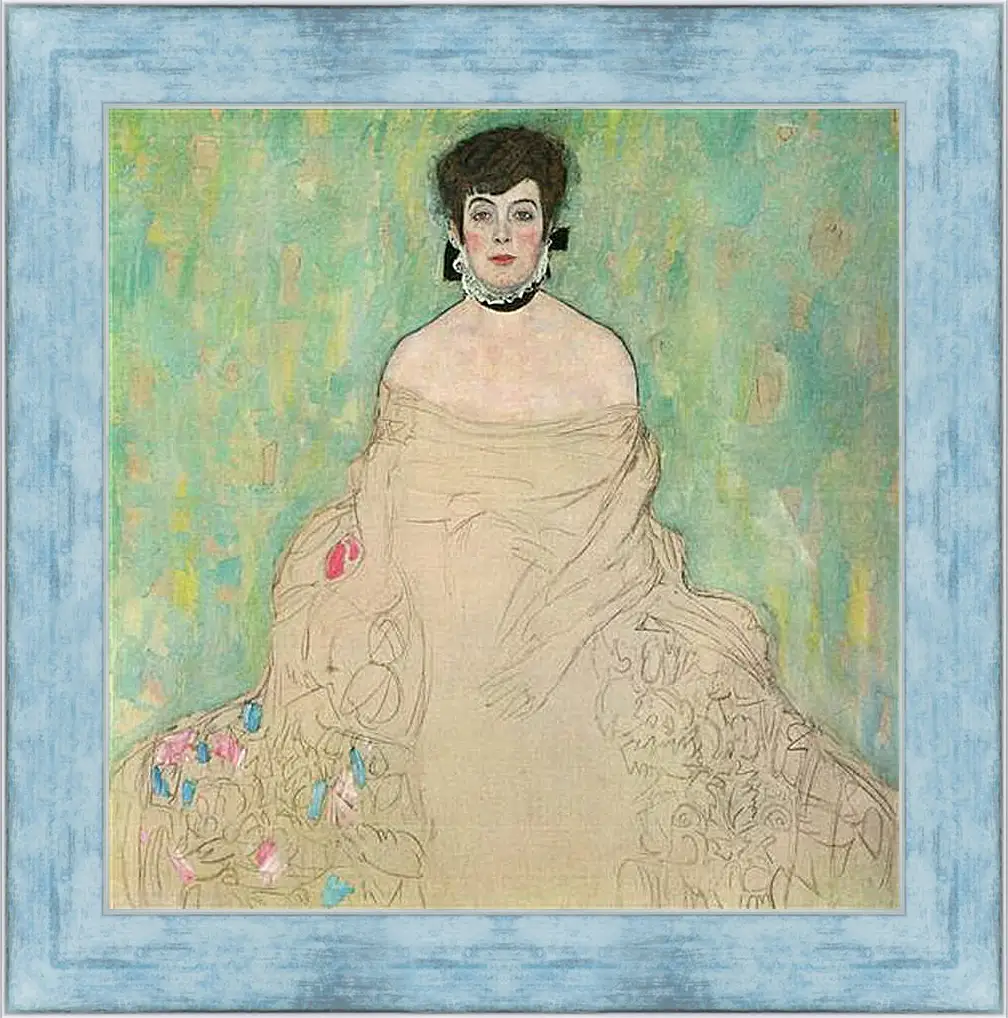 Картина в раме - Bildnis Amalie Zuckerkandl. Густав Климт