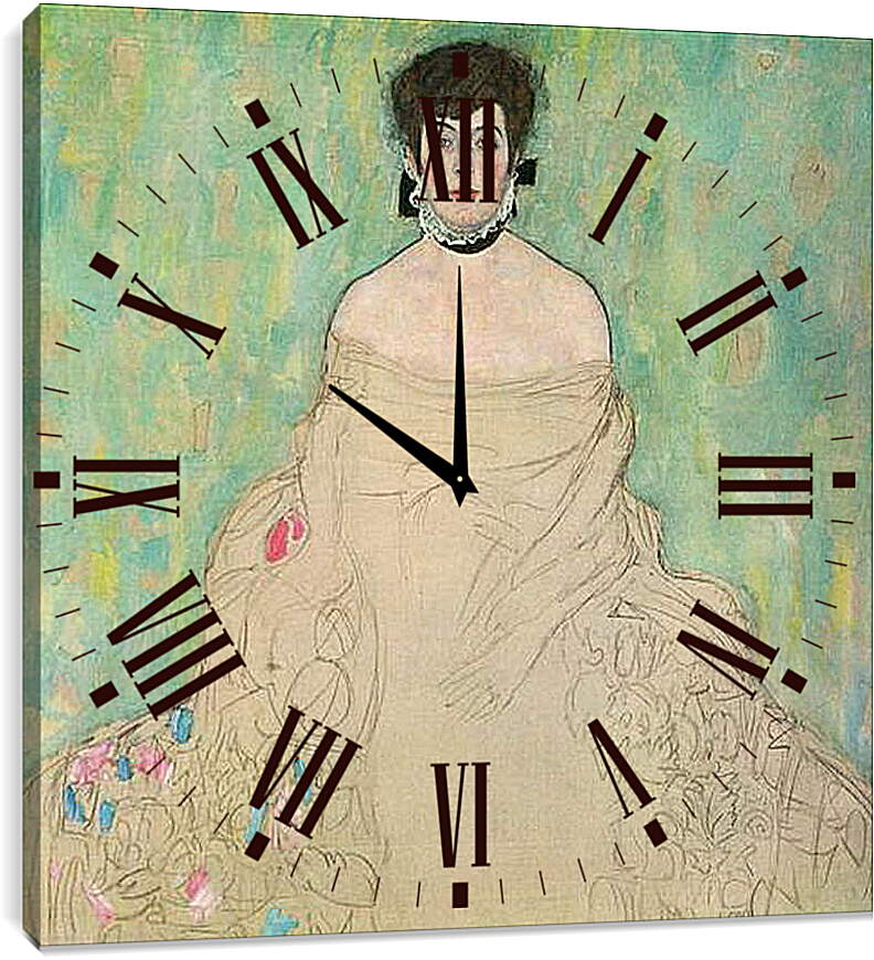 Часы картина - Bildnis Amalie Zuckerkandl. Густав Климт
