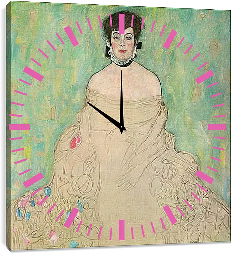 Часы картина - Bildnis Amalie Zuckerkandl. Густав Климт
