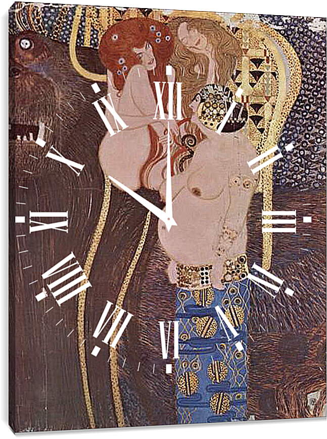 Часы картина - Beethovenfries. Густав Климт
