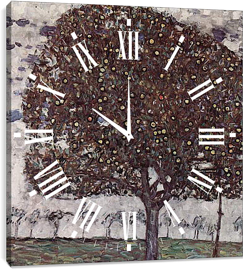 Часы картина - Apfelbaum II. Густав Климт