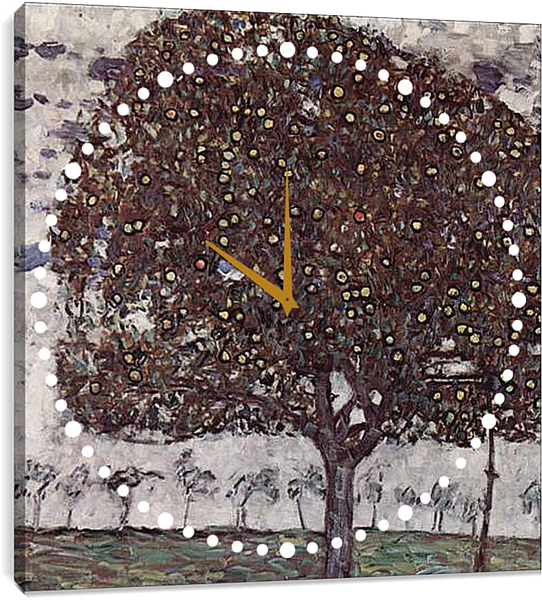 Часы картина - Apfelbaum II. Густав Климт
