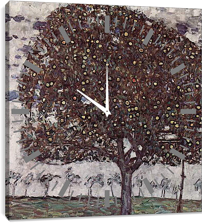Часы картина - Apfelbaum II. Густав Климт
