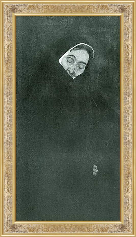 Картина в раме - Alte Frau. Густав Климт
