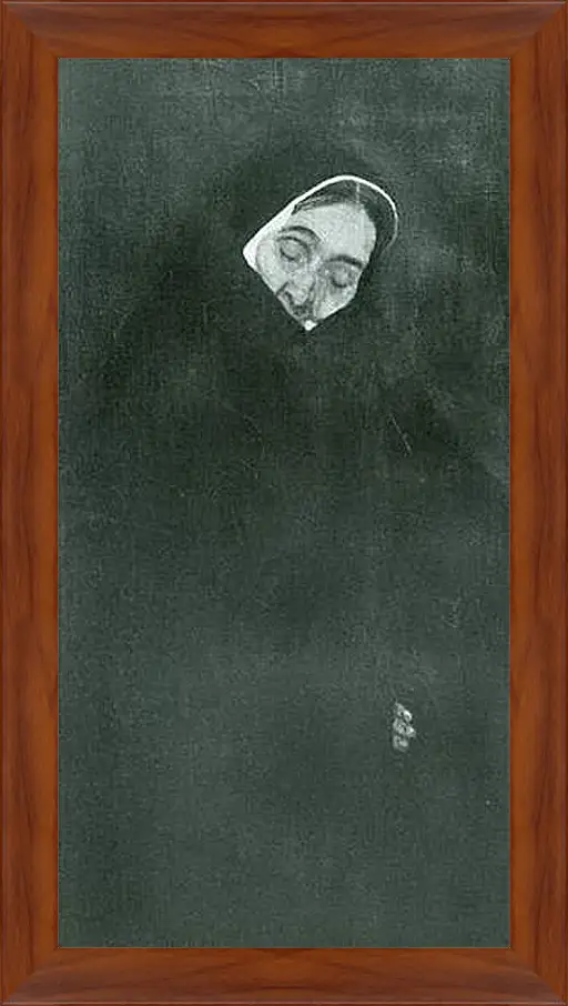 Картина в раме - Alte Frau. Густав Климт