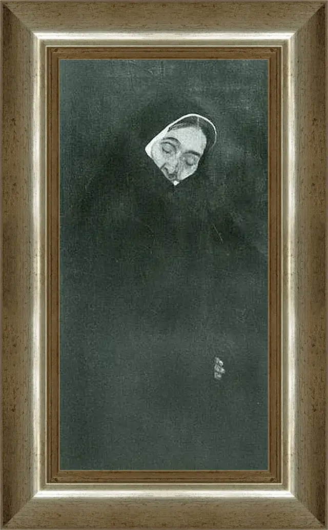 Картина в раме - Alte Frau. Густав Климт