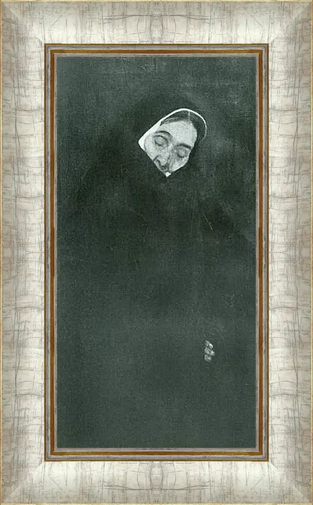 Картина в раме - Alte Frau. Густав Климт