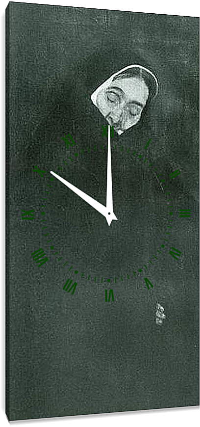 Часы картина - Alte Frau. Густав Климт
