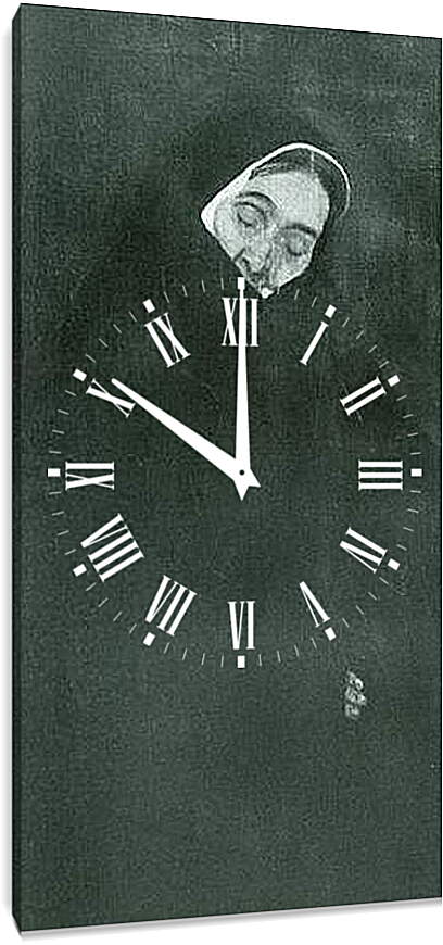 Часы картина - Alte Frau. Густав Климт