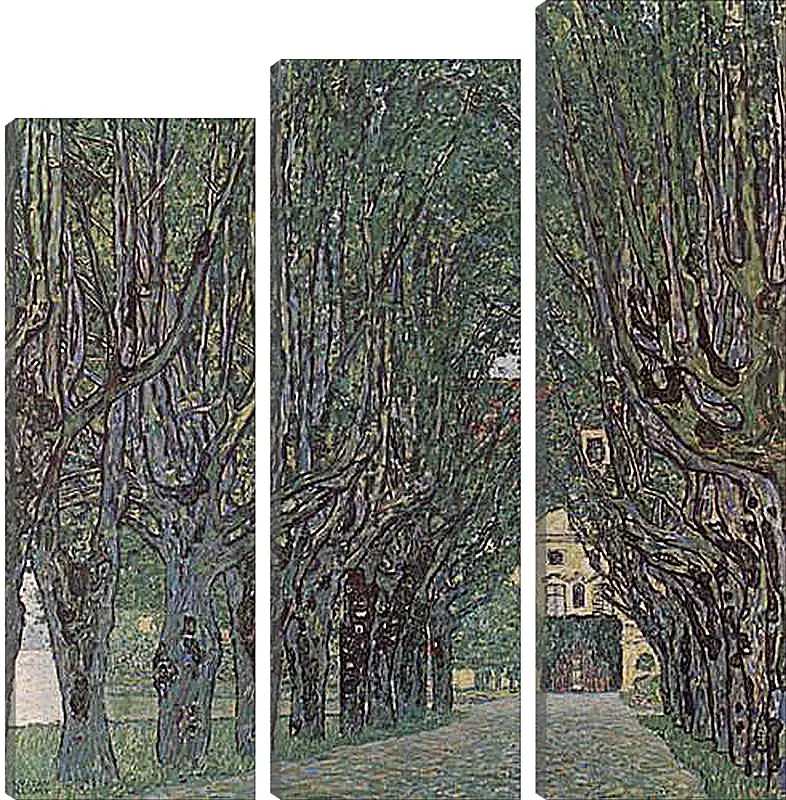 Модульная картина - Allee im Park von Schloss Kammer. Густав Климт