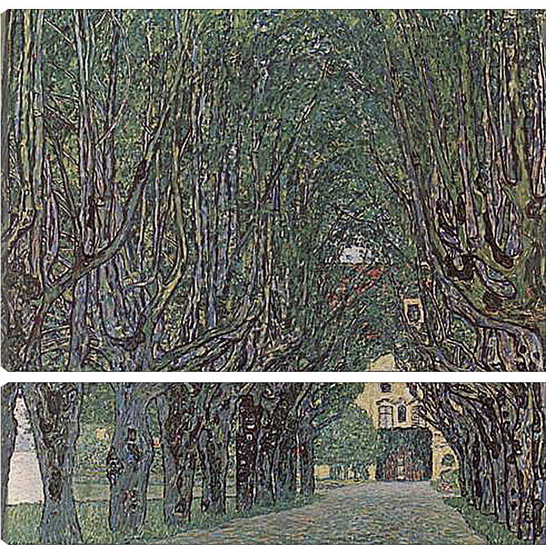 Модульная картина - Allee im Park von Schloss Kammer. Густав Климт
