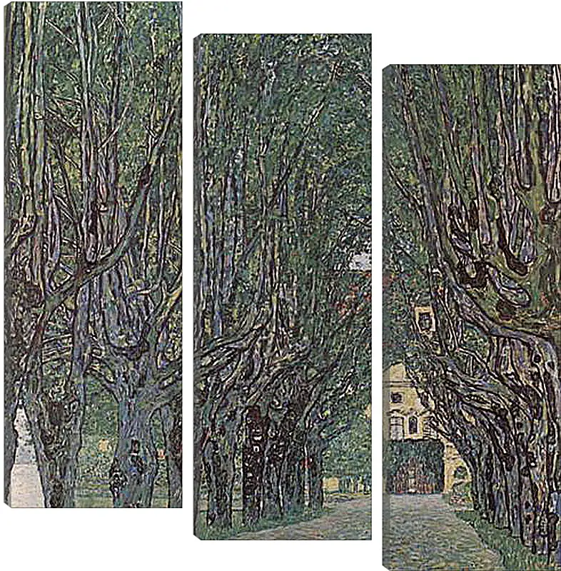 Модульная картина - Allee im Park von Schloss Kammer. Густав Климт