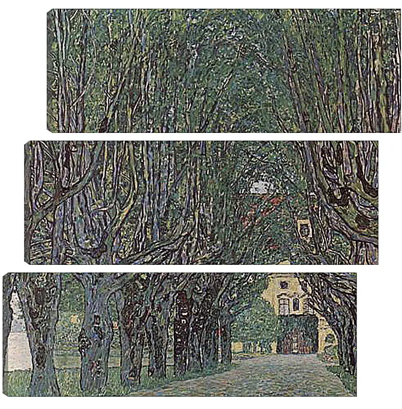 Модульная картина - Allee im Park von Schloss Kammer. Густав Климт