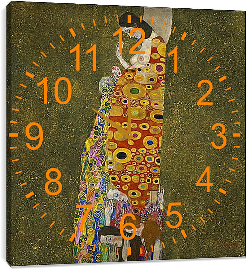Часы картина - Hope, II. Густав Климт

