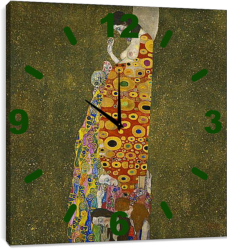 Часы картина - Hope, II. Густав Климт
