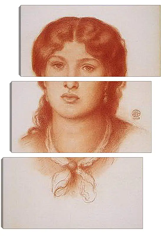 Модульная картина - Fanny Cornforth. Данте Габриэль Россетти