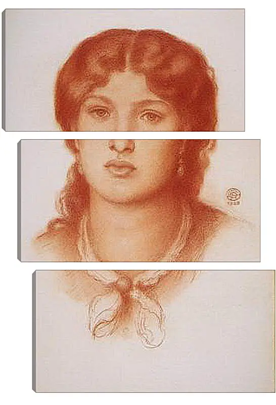 Модульная картина - Fanny Cornforth. Данте Габриэль Россетти