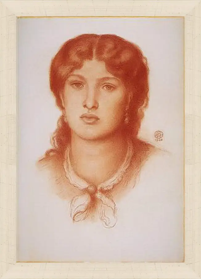 Картина в раме - Fanny Cornforth. Данте Габриэль Россетти