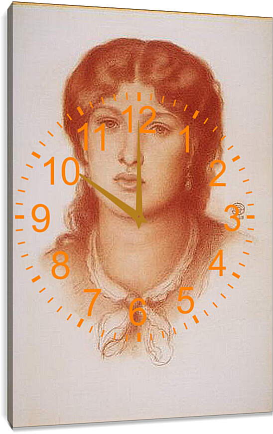 Часы картина - Fanny Cornforth. Данте Габриэль Россетти